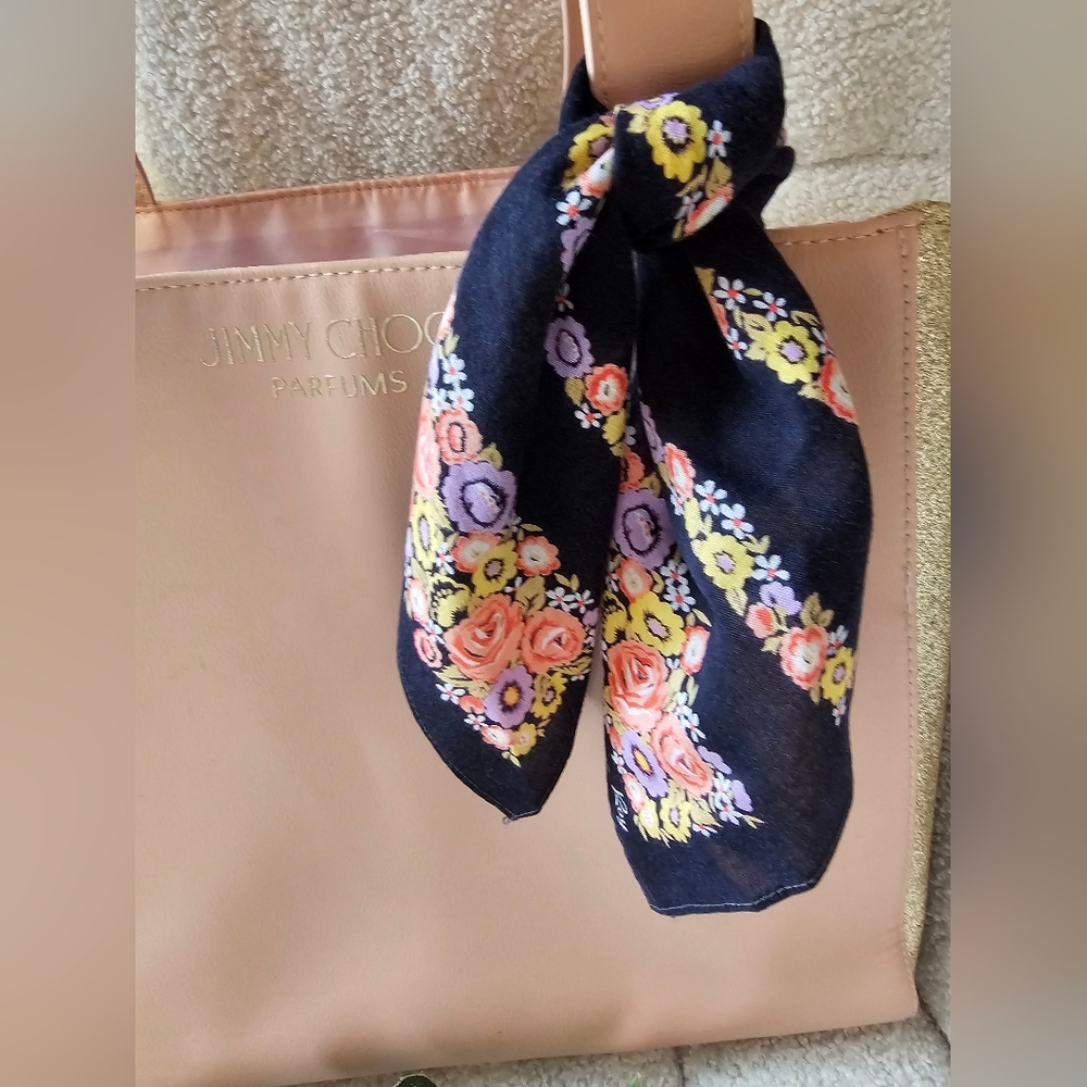 Jimmy Choo Tote Bag w/ Scarf - Picture 11 of 12